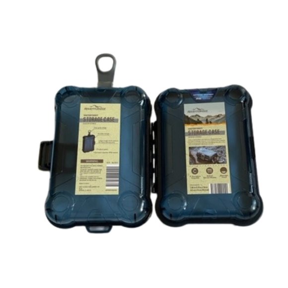 Watertight Storage Case w/Easy Grip Tether for Outdoor Protection. Blue  NWT - Picture 6 of 9